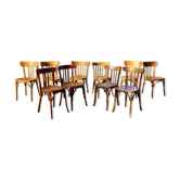 10 chaises bistrot années 30-50 révisées