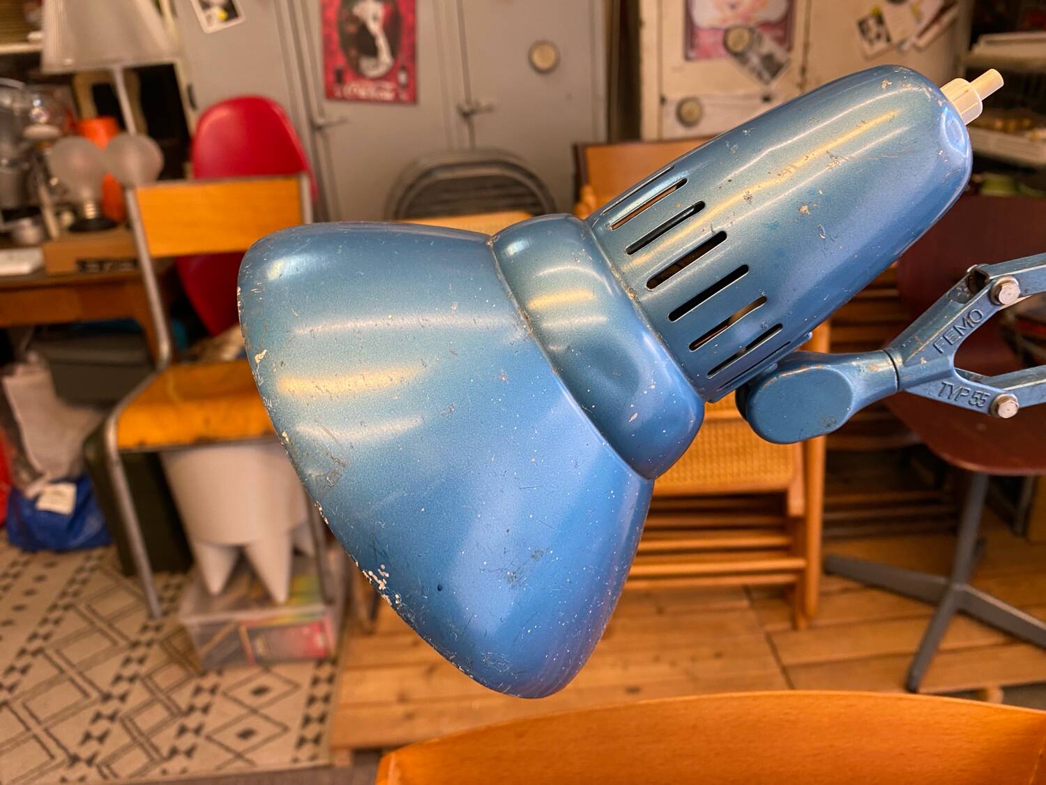 Febo 55 Scandinavian design architect desk lamp, vintage 70s