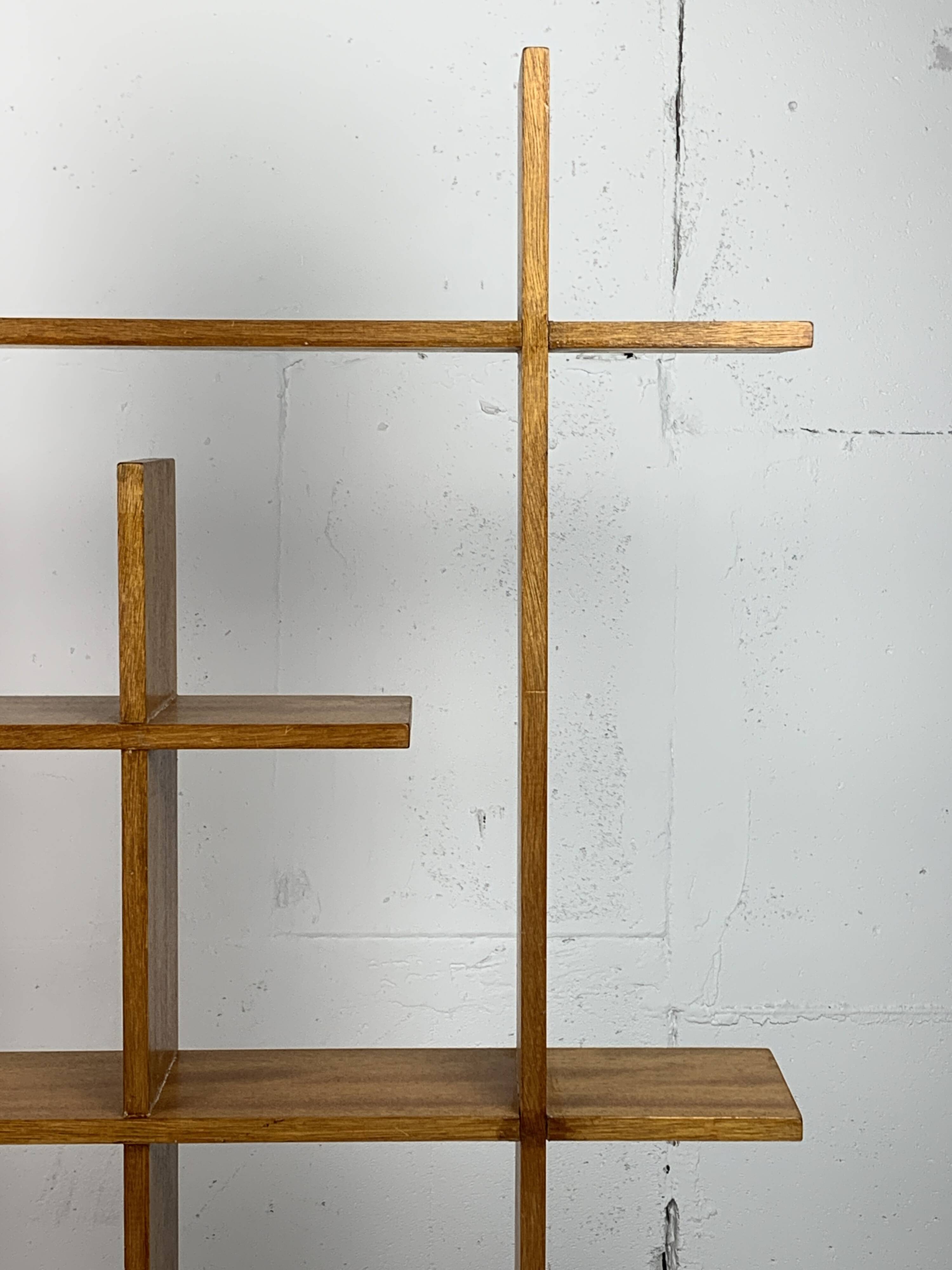 Midcentury Scandinavian teak wall shelf unit, 1960s-1970s
