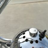 Chrome rocker desk lamp Aluminor 80s