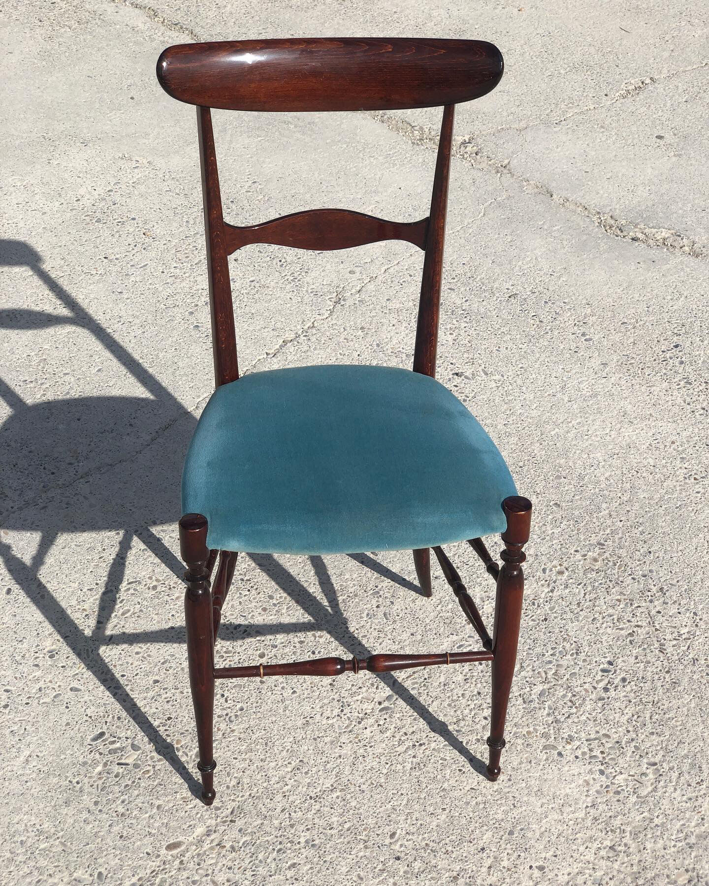 Set of 4 Campanino Chiavari chairs for Fratelli Levaggi 1950