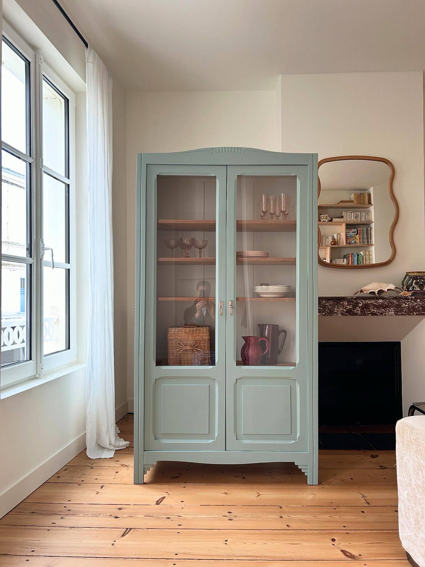 Armoire vitrée rénovée