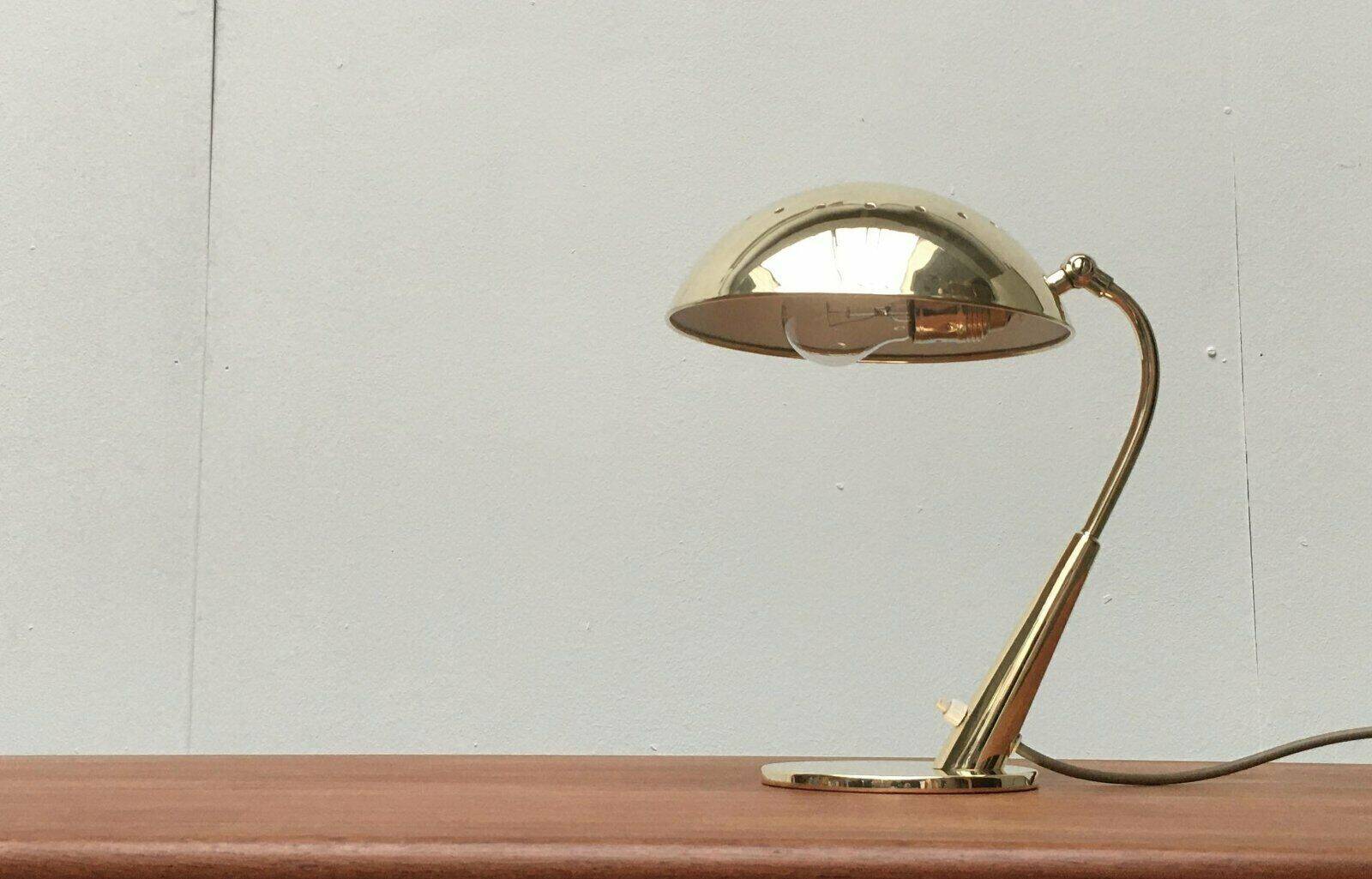 Mid-century German brass table lamp by Cosack.