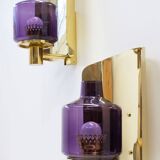 Pair of sconces wall lamp by Hans-Agne Jakobsson model V-222, Sweden