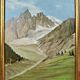 Oil on panel by charles de ziegler mountain landscape 1890-1962