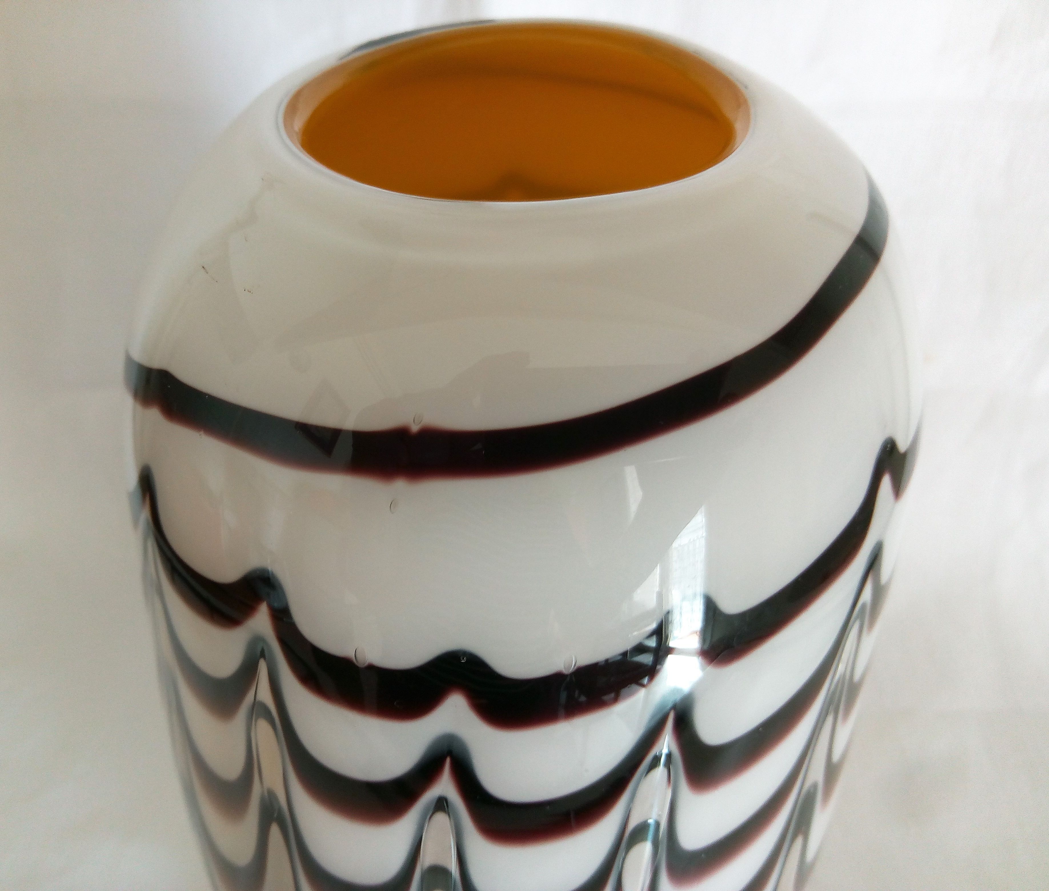 Carlo Moretti - Murano's large multi-layered glass ovoid vase
