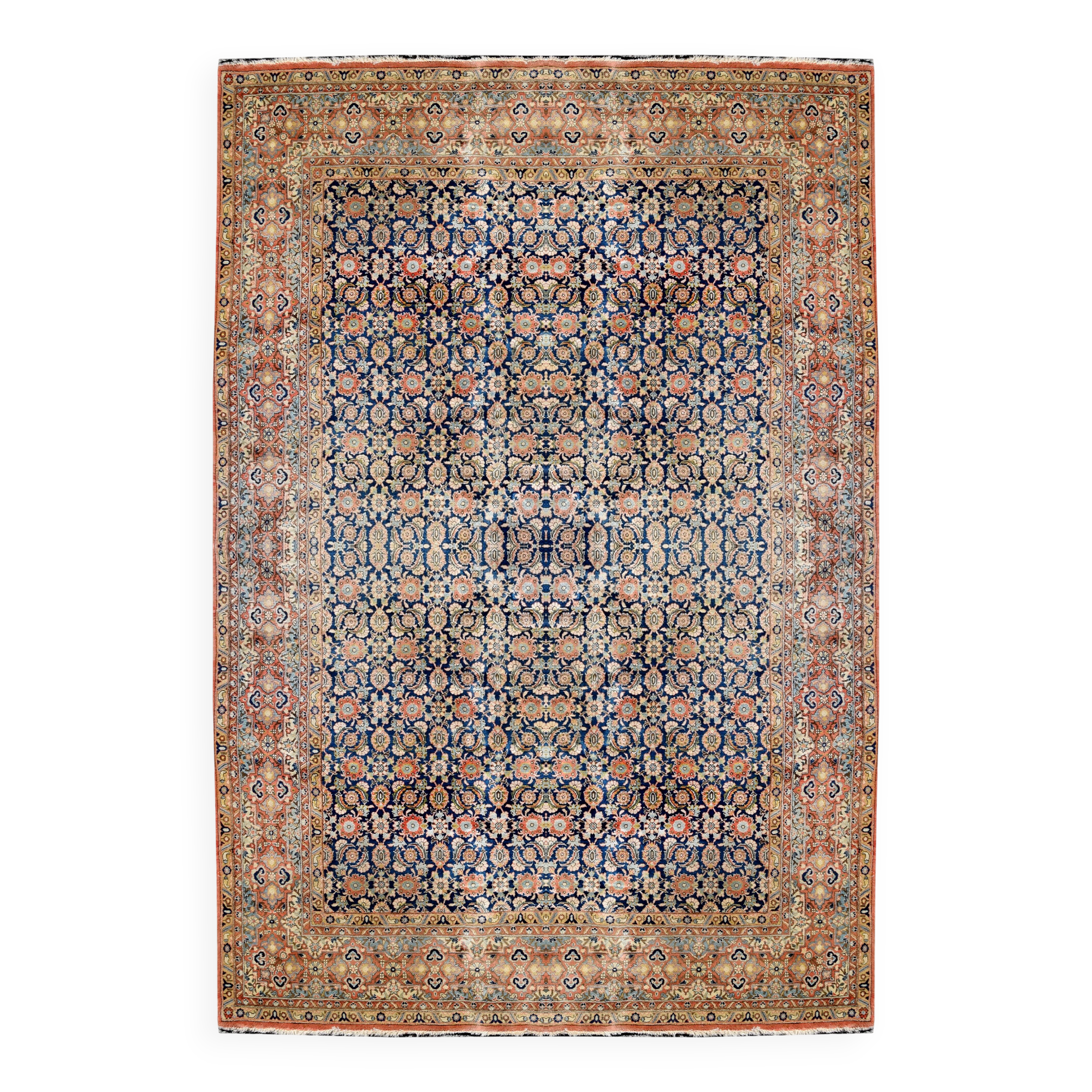 Iran GHOUM oriental rug - : 3.33 X 2.35 Meters -