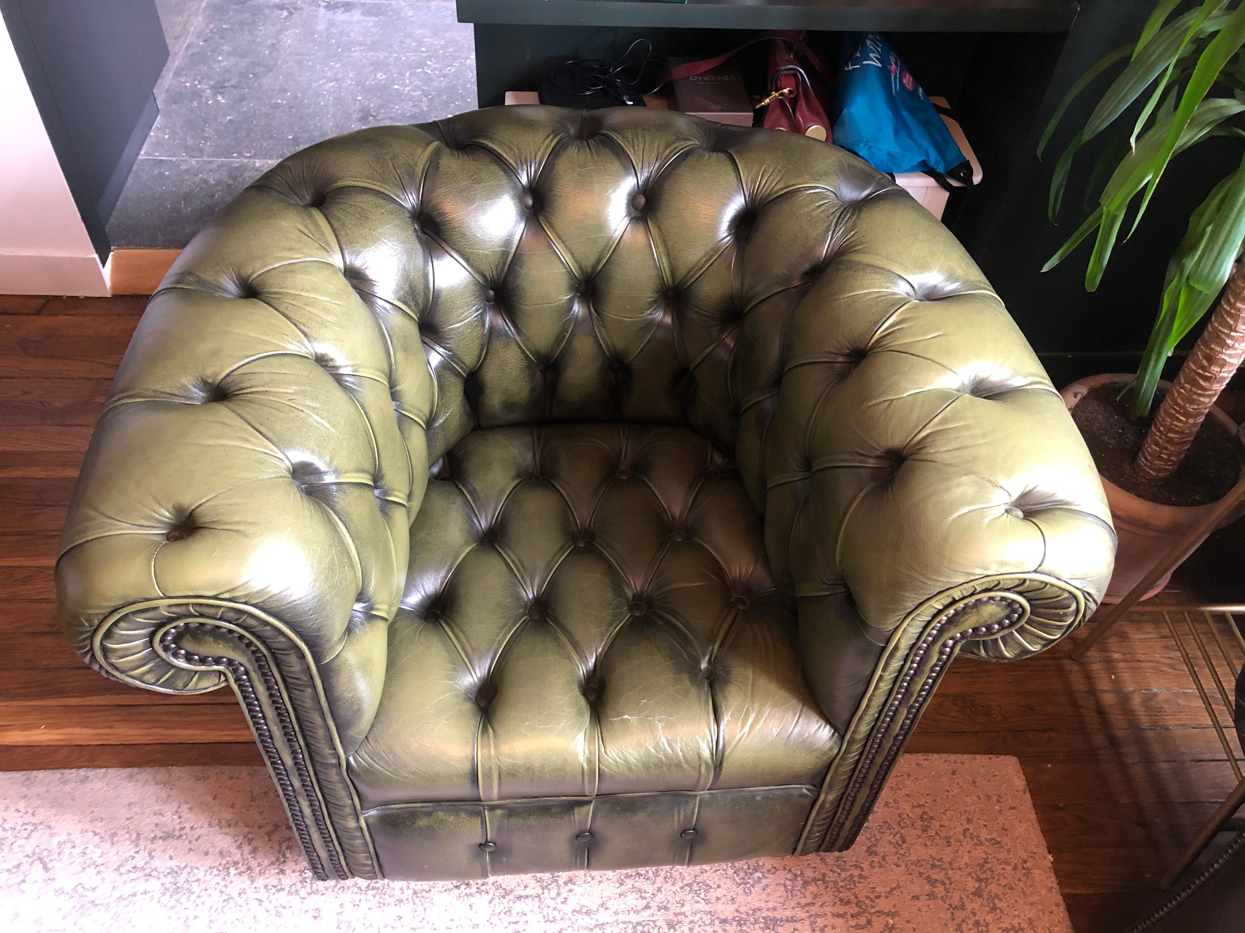 Chesterfield sofa & armchair