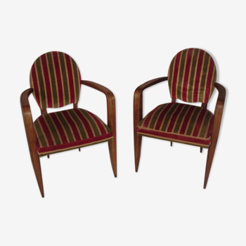 Jean Pascaud armchairs, Art Deco 1935