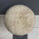 wool top brass small stool 1960s