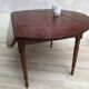 Large table round in rabats in vintage massive oak
