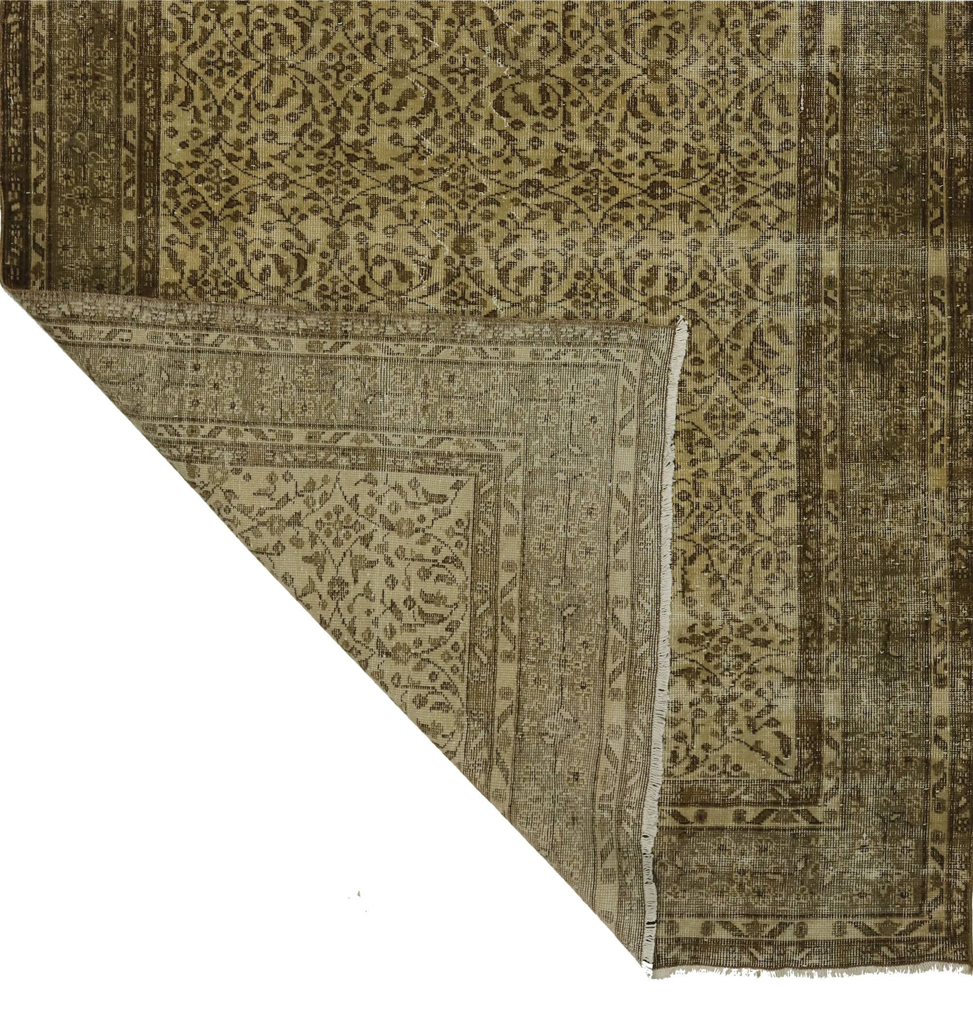 One-of-a-kind turkish handwoven vintage rug - rustic vintage charm 281x 171 cm