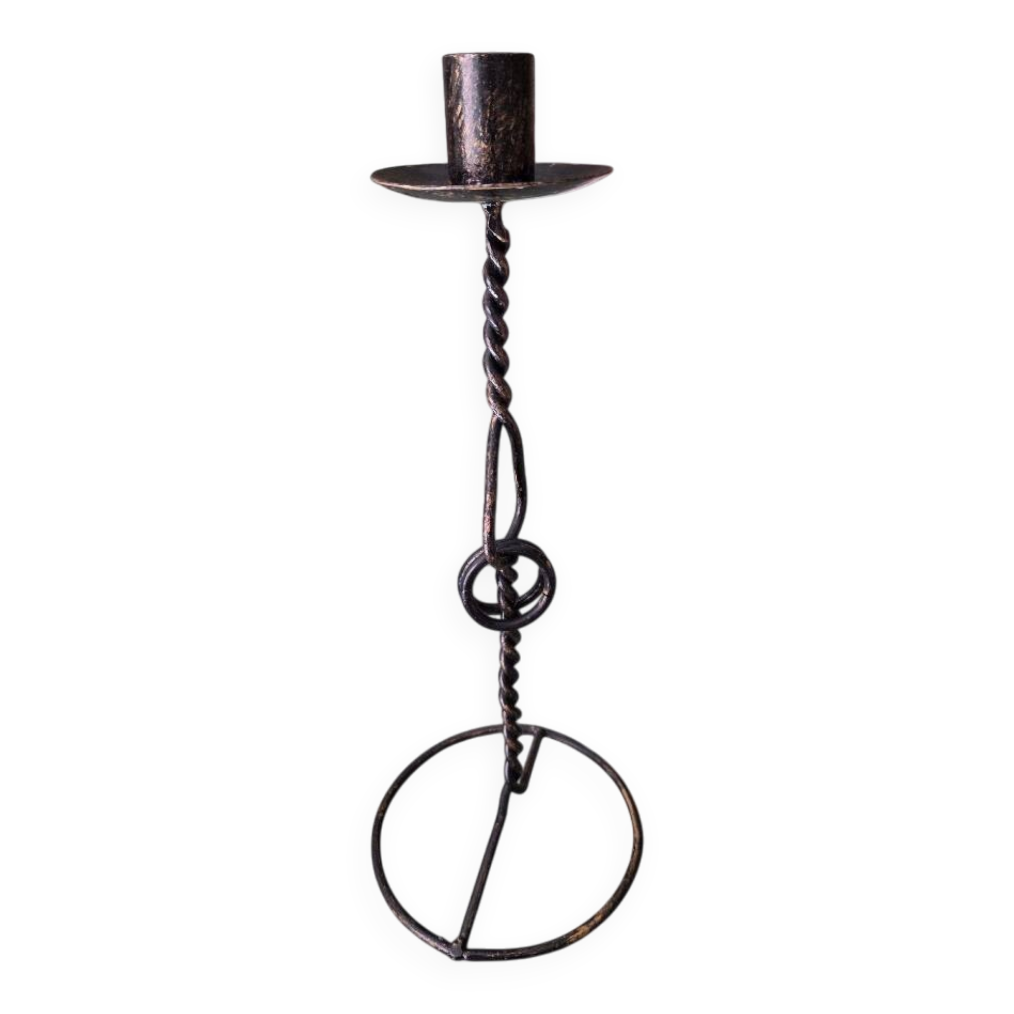 Metal candle holder