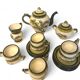Henriot Quimper, glazed earthenware service, Genêt Bruyère model, 20th century