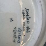 Handmade ceramic collector's plate, glazed with enamels, signed by Adiguzel Gini, Türkiye