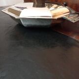 Art Deco plate 1930 silver metal