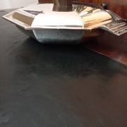 Plat Art Déco 1930 métal argenté