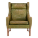 Fredrik Kayser, Wingback Armchair, Model 965h For Vatne Møbler. C.1960