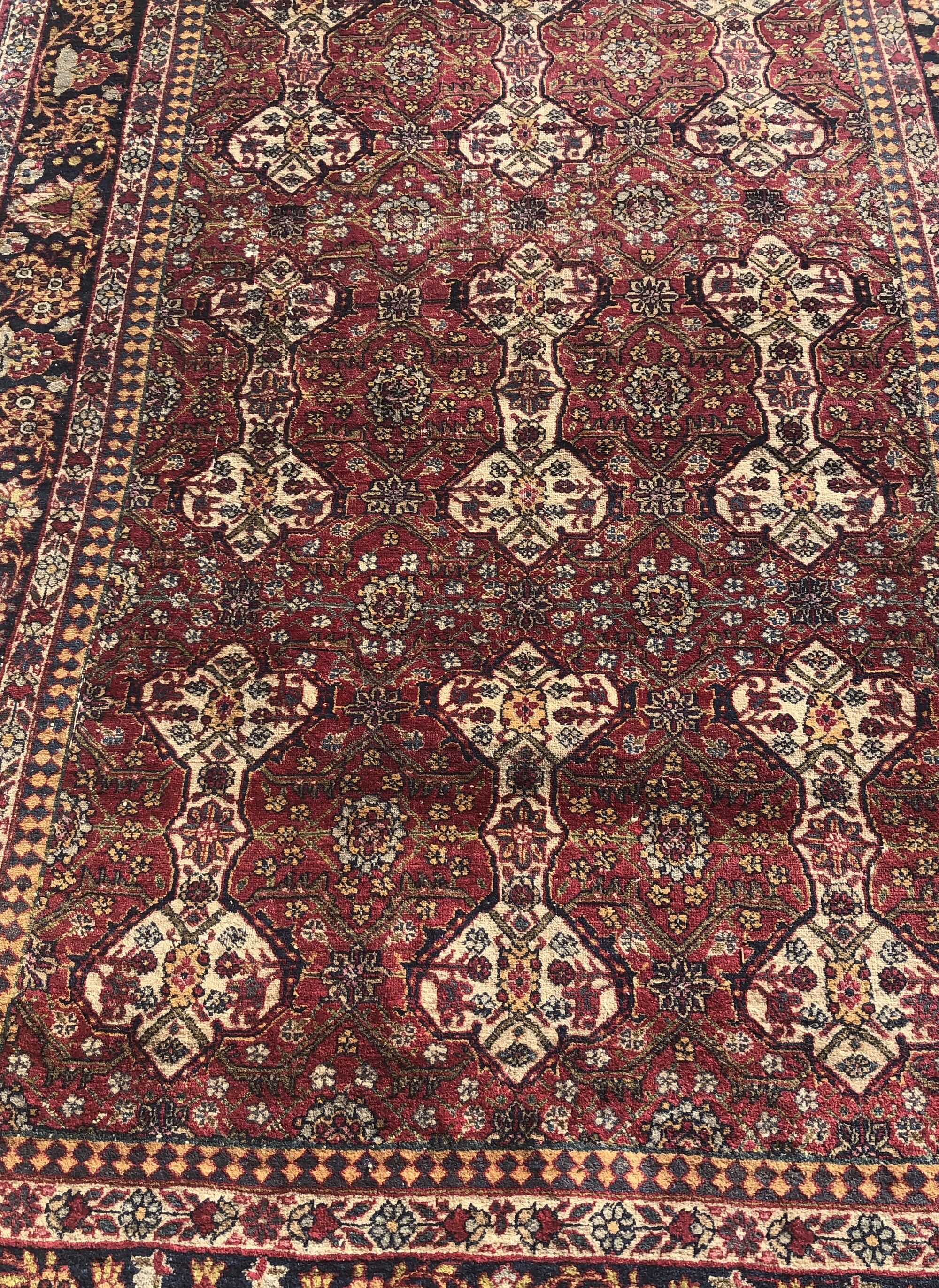 Tapis d'orient persan iran kirman 140x203cm