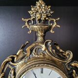 Louis XV style gilded bronze clock