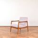 Mid-Century Swedish Teak Lounge Chair by Alf Svensson for Dux, 1960s.