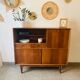 Vintage signed high sideboard / silver dresser