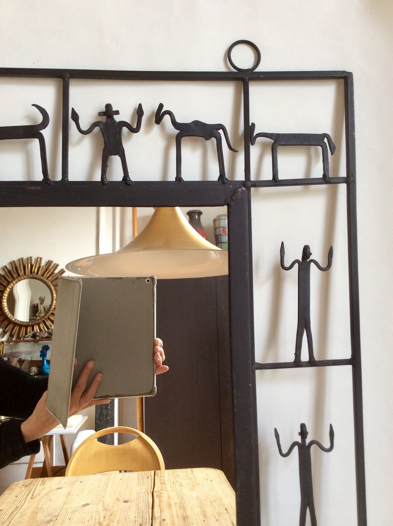 Brutal iron mirror 60x80cm