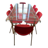 Set of 8 Castelli chairs