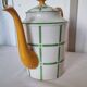 Art Deco coffee pot or teapot in Limoges porcelain, 1920