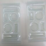 Plats de présentation en verre