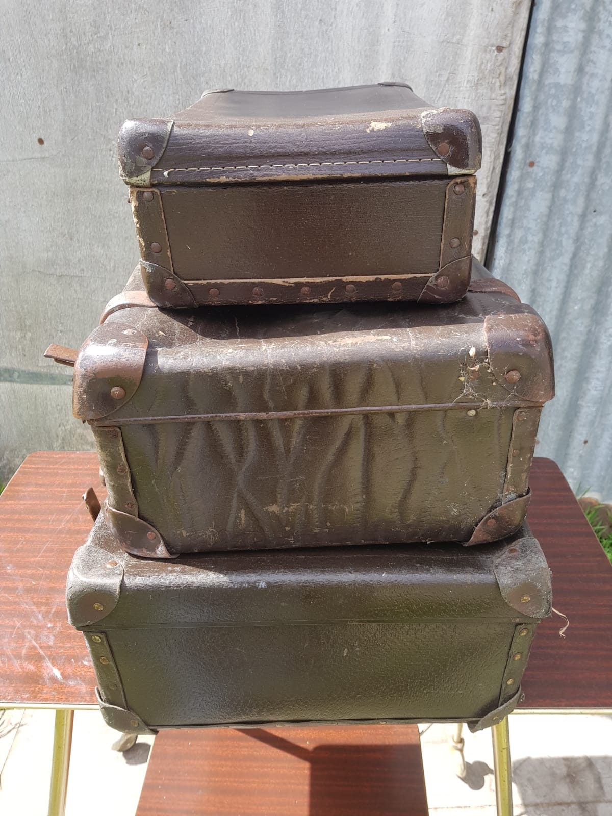Series 3 Old Cartons Fibre Marron - Reinforcements - Vintage Anse