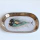 Vintage decorative dish with fish decoration - Dour - Forces Murales