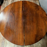 Empire table with blond walnut extensions around 1900