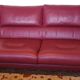 Roche Bobois canapé allusion red leather - designers Tapinassi & Manzoni