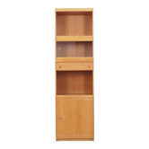 Bibliothèque en frêne, design danois, années 1970, fabricant : Skovby