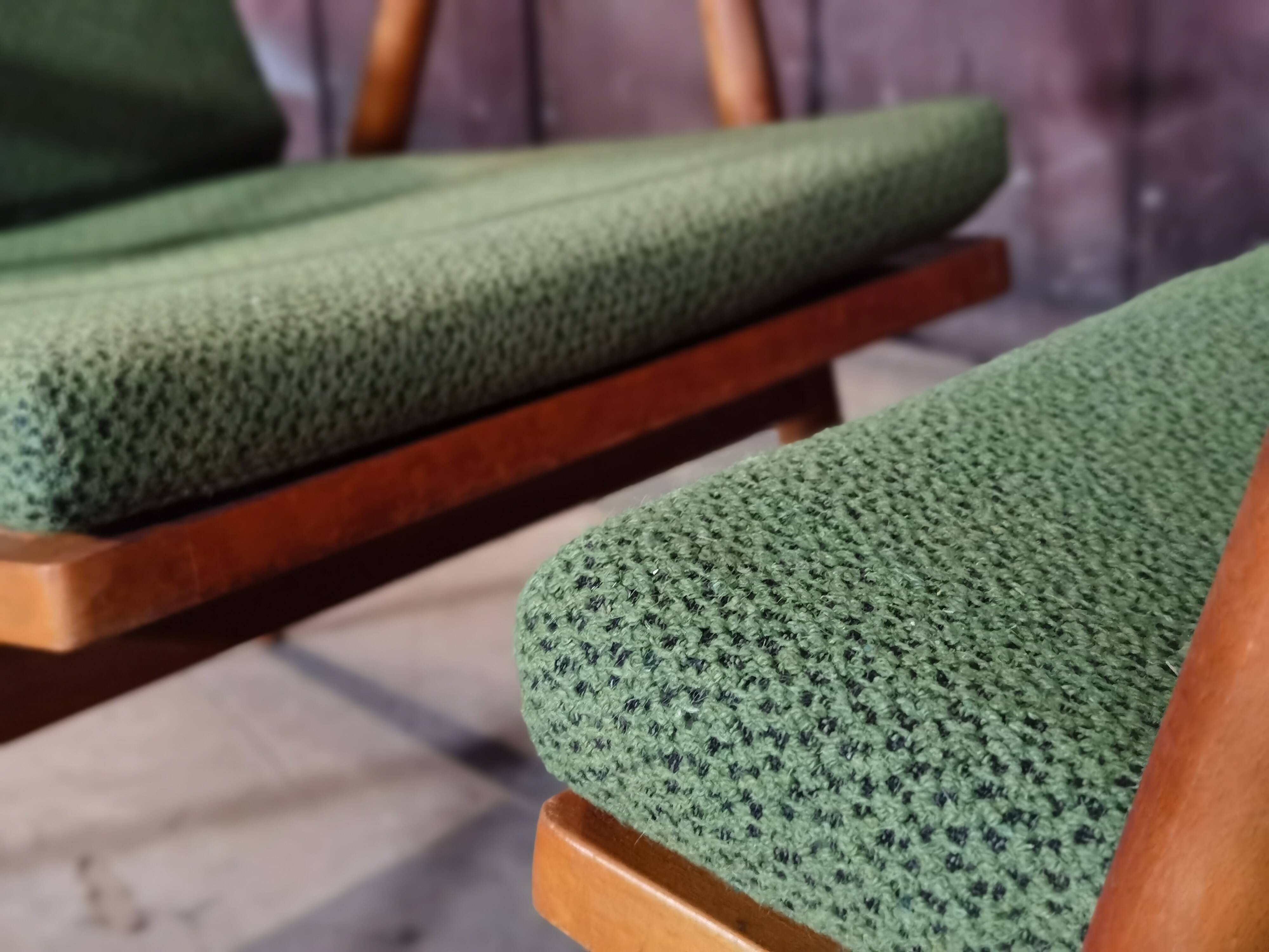 Pair of Thonet Boomerang armchairs