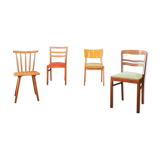 Four mid century chairs | vintage - set of 4 dining chairs