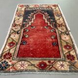 Turkish oushak rug 115x73 cm vintage carpet
