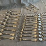 Set of christofle cutlery, Model Chinon pointed tip