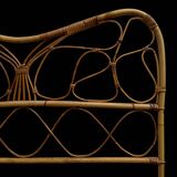 Pair of rattan headboards from the 50's Italy