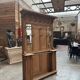 Entrance hall wardrobe in oak from the early 20th century.
