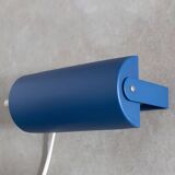 Lampe de lit vintage en métal bleu