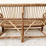 Vintage rattan sofa