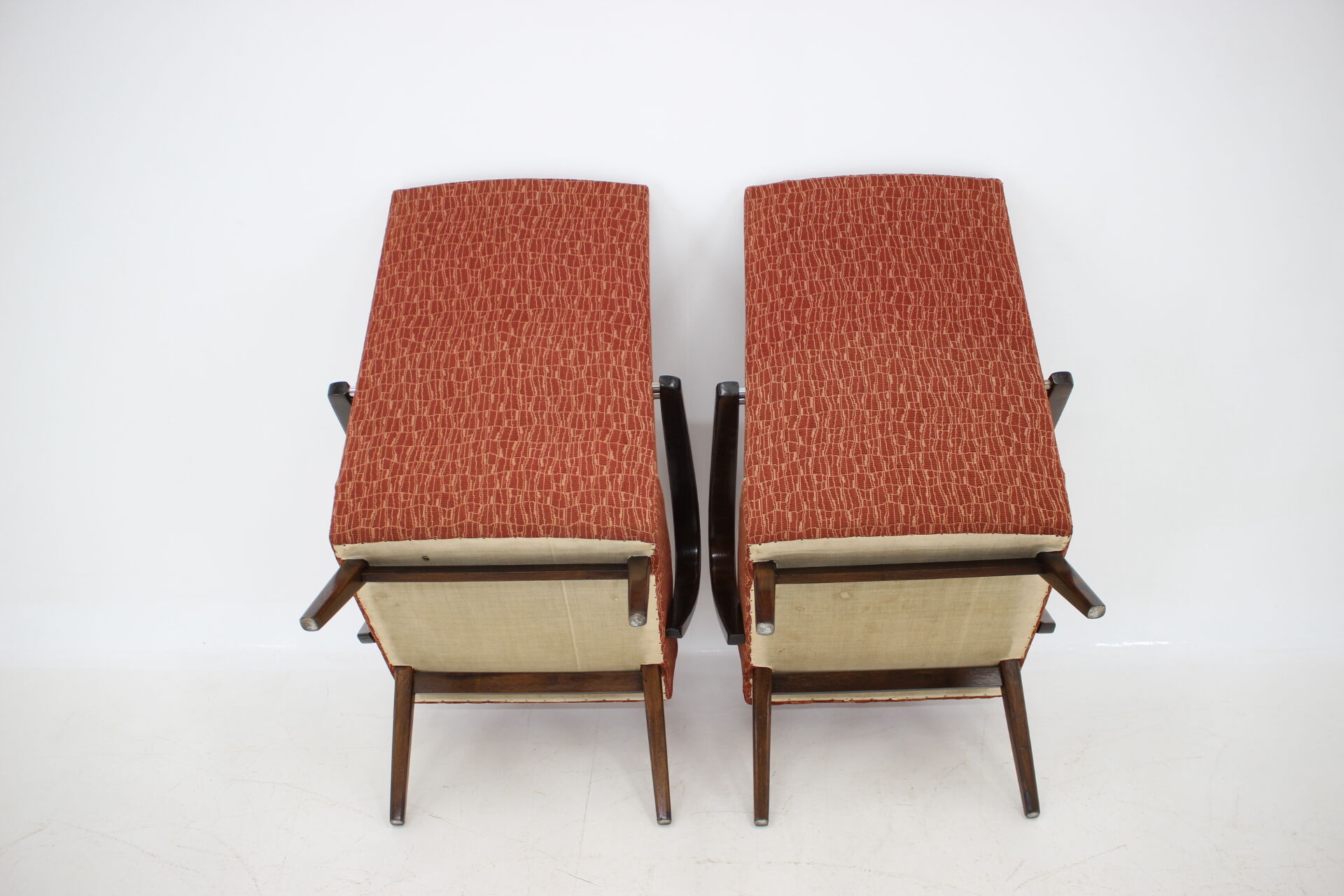 Set of two armchairs designed by Jindřich Halabala, 1950´s.