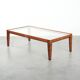 Art Deco coffee table with a glass top in very good condition