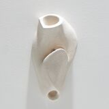 Applique "Coral 1" en grès blanc