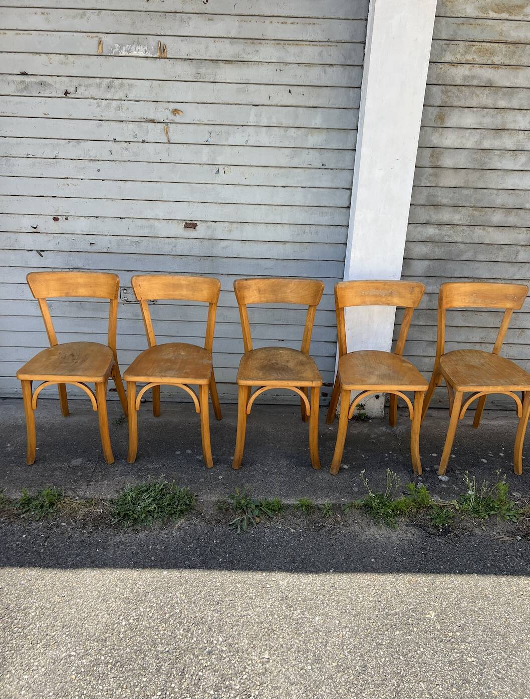 (Lot) 5 Bistro Chairs Luterma (Honey)