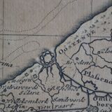 Map of the County of Flanders Belgium by Peter Schenck (1660 1718)