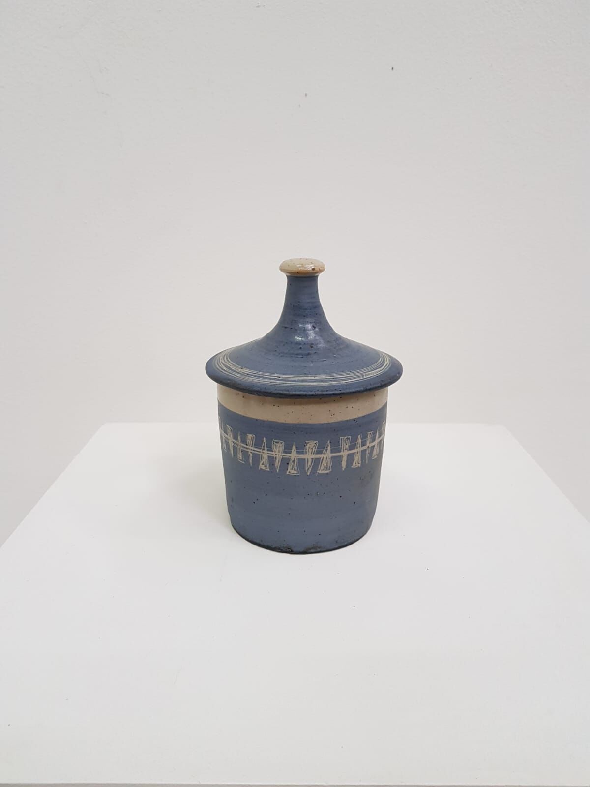 Large ceramic pot signed LB for Bernard LECUYER