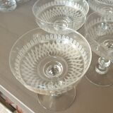 Old champagne glasses